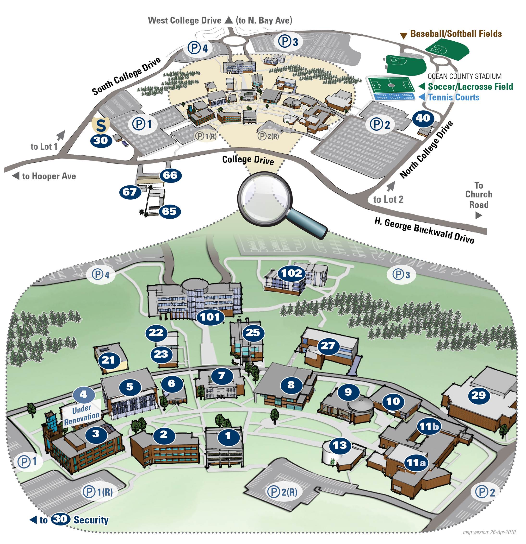 Campus Map | Ocean County College NJ