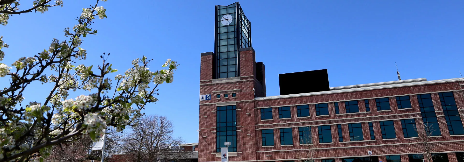 O.C.C. library clock tower