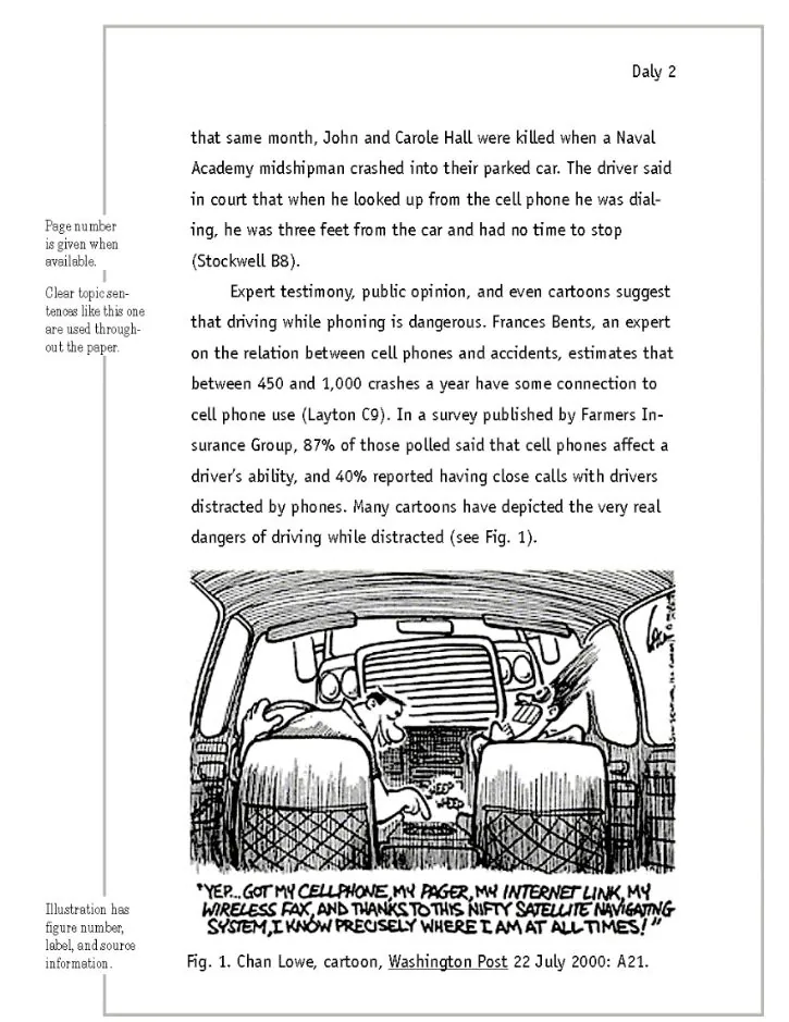 Information about the process of using MLA in College Essay Format