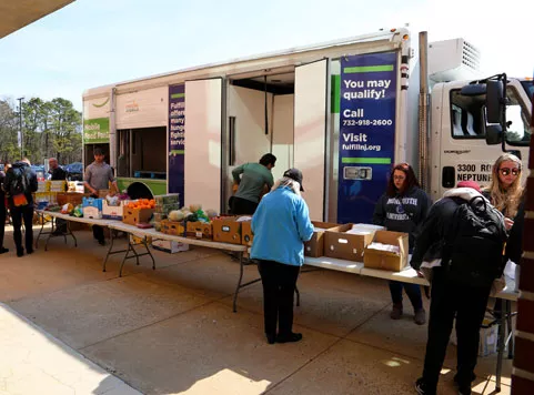 Helping Hands food pantry and Fulfill food bank