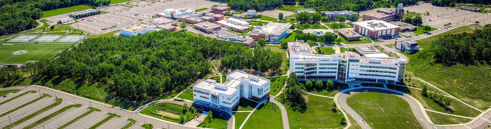 Aerial view of OCC campus