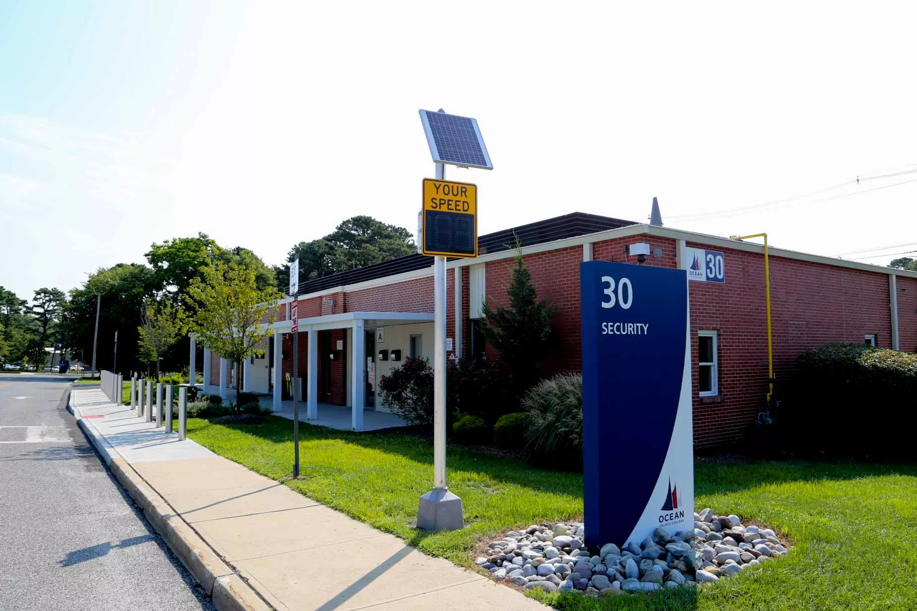 exterior of security building