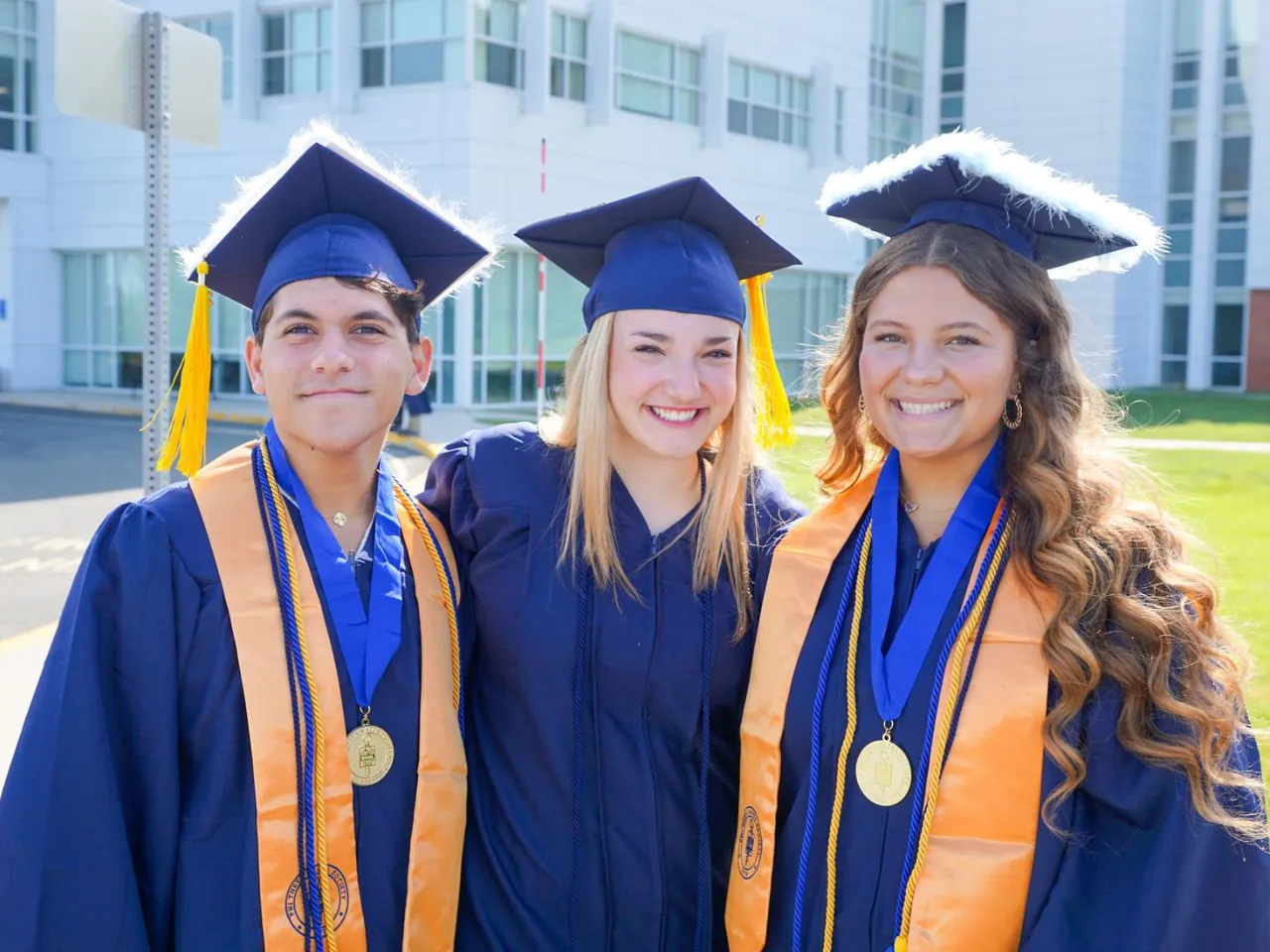 student in graduation attire