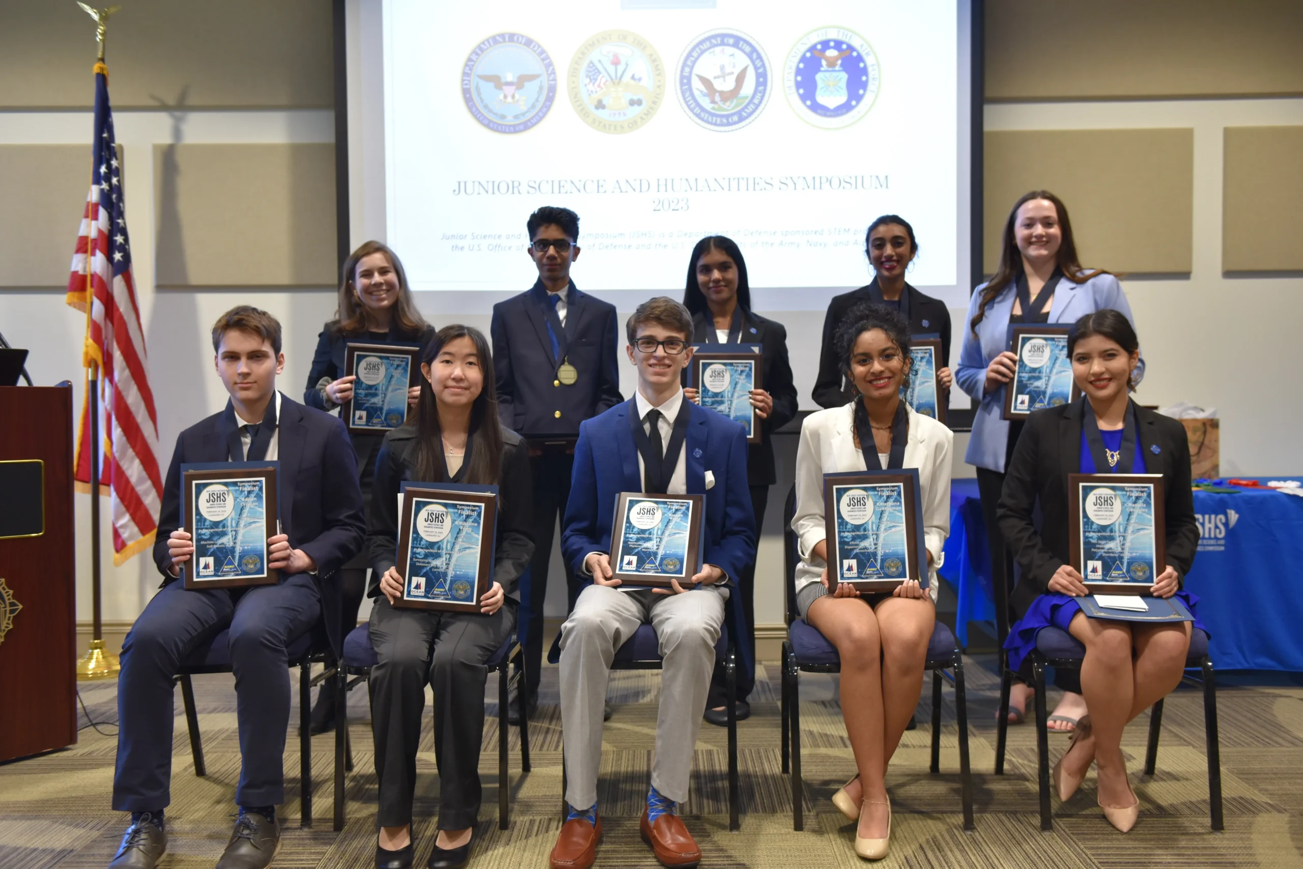 winners of the Jersey Shore Junior Science Symposium